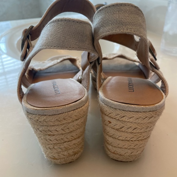 Lucky brand wedge sandals size 10 - Picture 6 of 6